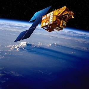 SPOT 5 satellite, artwork