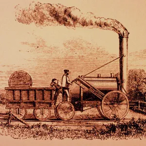 Stephensons Rocket - the 1st steam locomotive