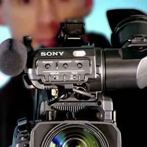 TV camera and cameraman