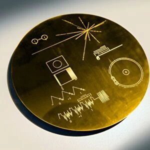 Voyager spacecraft plaque, artwork