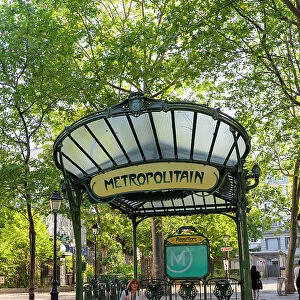 Abbesses Metro Station, Montmartre, Paris, France, Europe