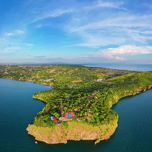 Lakes Framed Art Print Collection: Lake Kivu