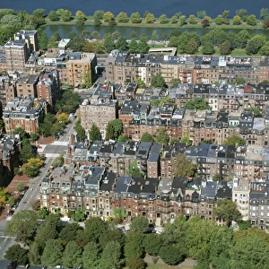 Aerial view of Back Bay area