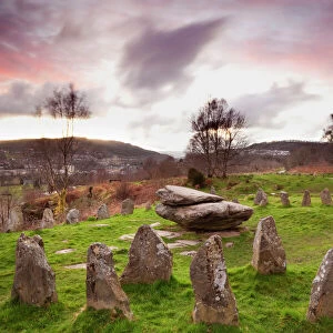 Ancient Gorsedd Stones, Pontypridd, Rhondda, South Wales, Wales, United Kingdom, Europe
