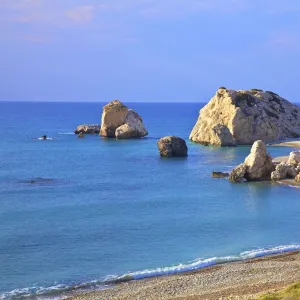 Aphrodites Rock, Paphos, Cyprus, Eastern Mediterranean Sea, Europe