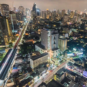 Bangkok at night, Bangkok, Thailand, Southeast Asia, Asia