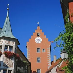 The Barenhotel and the colourful tower of the Obertor