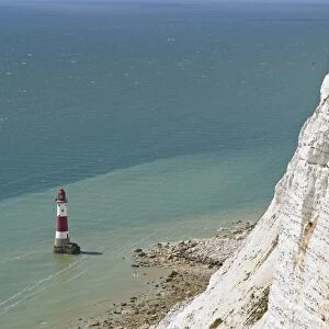 Beach Head Lighthouse, near Eastbourne, East Sussex, England, United Kingdom, Europe