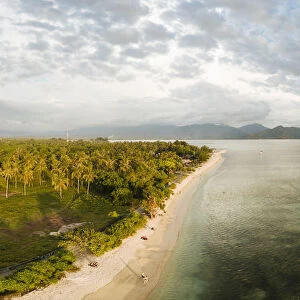 Beach at sunset, Gili Air, Gili Islands, Lombok Region, Indonesia, Southeast Asia, Asia