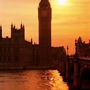 Big Ben and Houses of Parliament, UNESCO World Heritage Site, London, England