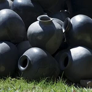 Black pottery typical of Oaxaca