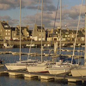 Boats in the marina at St. Vst la Hougue in Basse Normandie, France, Europe