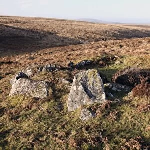 Bronze Age, ruined house, Dartmoor, Devon, England, United Kingdom, Europe
