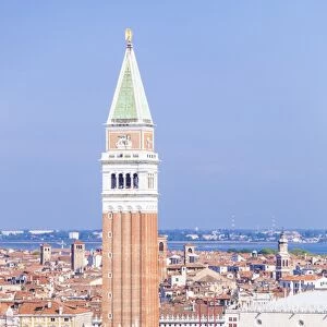 Campanile tower, and Palazzo Ducale (Doges Palace), St. Marks Square (Piazza San Marco)