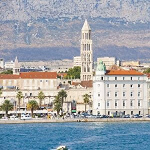 Cathedral of St. Domnius (Katedrala Svetog Duje) rising above Split, Dalmatian Coast, Adriatic, Croatia, Europe