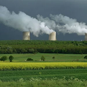 Central nuclear power plant, Champagne Region, France, Europe
