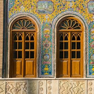 Ceramic tilework, Golestan Palace, UNESCO World Heritage Site, Tehran, Iran, Middle East