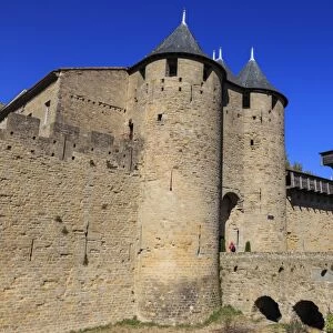 Chateau Comtal keep, La Cite, historic fortified city, Carcassonne, UNESCO World Heritage Site