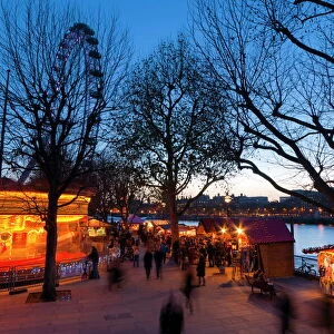 Christmas Market, The Southbank, London, England, United Kingdom, Europe