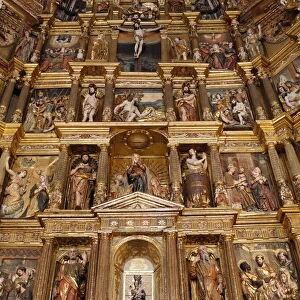 Church reredos, Real Monasterio de San Jeronimo, Granada, Andalucia, Spain, Europe