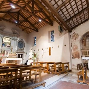 Church of St. Fabiano, Franciscan sanctuary of La Foresta, Rieti, Lazio (Latium)