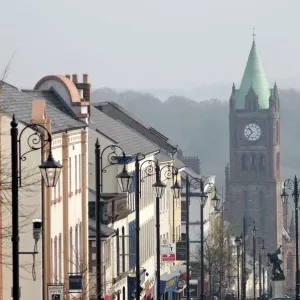 WorldInPrint Print of City of Derry, Northern Ireland