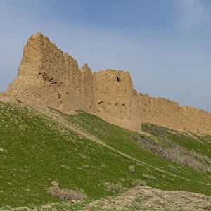City walls, Sauran Ancient Settlement, Turkistan, Kazakhstan, Central Asia, Asia