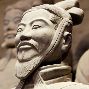 Close-up of Terracotta Army Warrior, Xian, Shaanxi Province, China, Asia