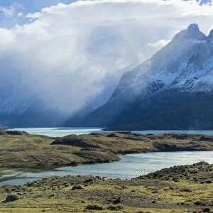 Cloud formations over Lago Nordenskjold, Torres del Paine National Park, Chilean Patagonia