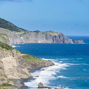 Coastline of Montserrat, British Overseas Territory, West Indies, Caribbean, Central