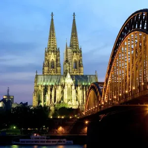 Cologne Cathedral Print at Night Cologne Cathedral Print at Night