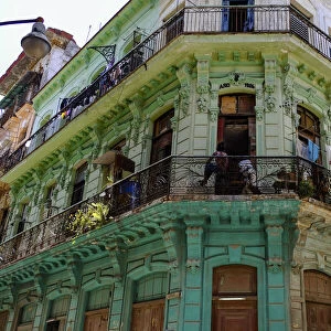 Colorful architecture, Havana, Cuba, West Indies, Central America