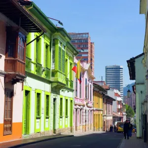 Colourful houses, Bogota, Colombia, South America