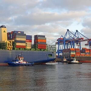 Container terminal Altenwerder, Hamburg, Germany, Europe