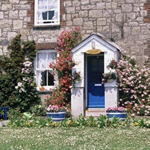 Cottage at Charlestown, Cornwall, England, United Kingdom, Europe