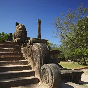 Council Chamber, Citadel, Polonnaruwa, UNESCO World Heritage Site, North Central Province, Sri Lanka, Asia