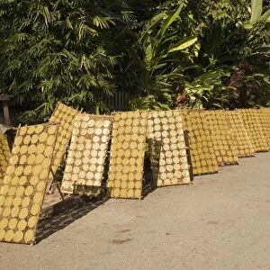 Crackers drying in the sun, Luang Prabang, Laos, Indochina, Southeast Asia, Asia