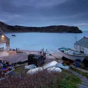 Dawn at Lulworth Cove, Jurassic Coast, UNESCO World Heritage Site, Dorset