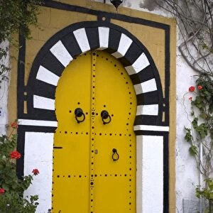 Door, Sidi Bou Said, near Tunis, Tunisia, North Africa, Africa