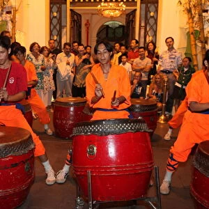 Drum and percussion music for the traditional Chinese New Year Lion Dance
