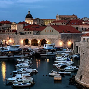 Dubrovnik Harbour, UNESCO World Heritage Site, Croatia, Europe