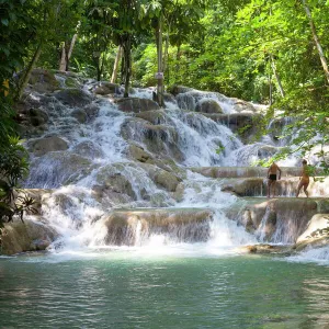 Dunns River Falls, Ocho Rios, Jamaica, West Indies, Caribbean, Central America