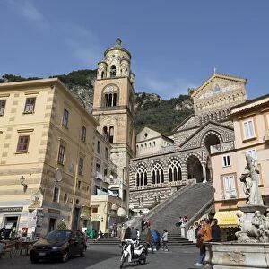 The Duomo Cattedrale Sant Andrea in Amalfi, Costiera Amalfitana, UNESCO World Heritage Site, Campania, Italy, Europe
