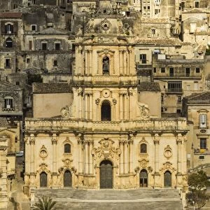 Duomo San Giorgio in Modica, a town famed for Sicilian Baroque architecture, UNESCO World Heritage Site, Modica, Ragusa Province, Sicily, Italy, Mediterranean, Europe