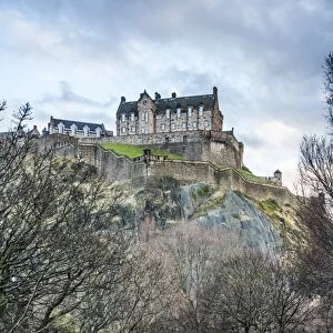 Edinburgh Castle, UNESCO World Heritage Site, seen from Princes Street Gardens, Edinburgh
