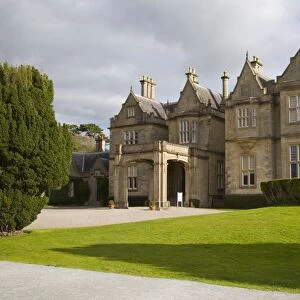Front entrance and lawn of Muckross House built in