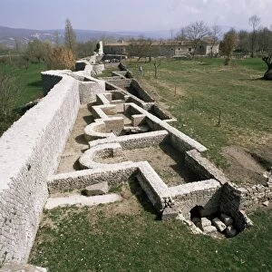 Excavated ruins