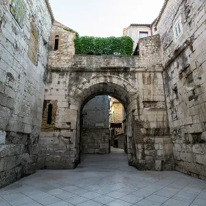 Diocletian's Palace Print - Stone Archways in Split, Croatia Diocletian's Palace Print - Stone Archways in Split, Croatia