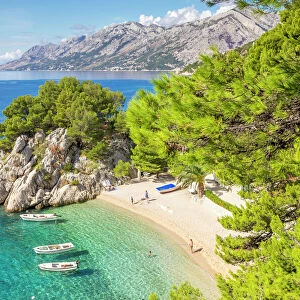 The famous Podrace Beach near Brela and Makarska, Croatia, Europe