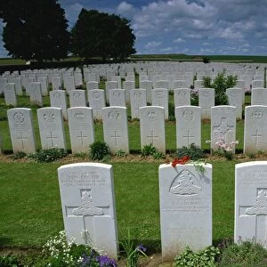 First World War British Cemetery, Valley of the Somme near Mons, Nord-Picardie